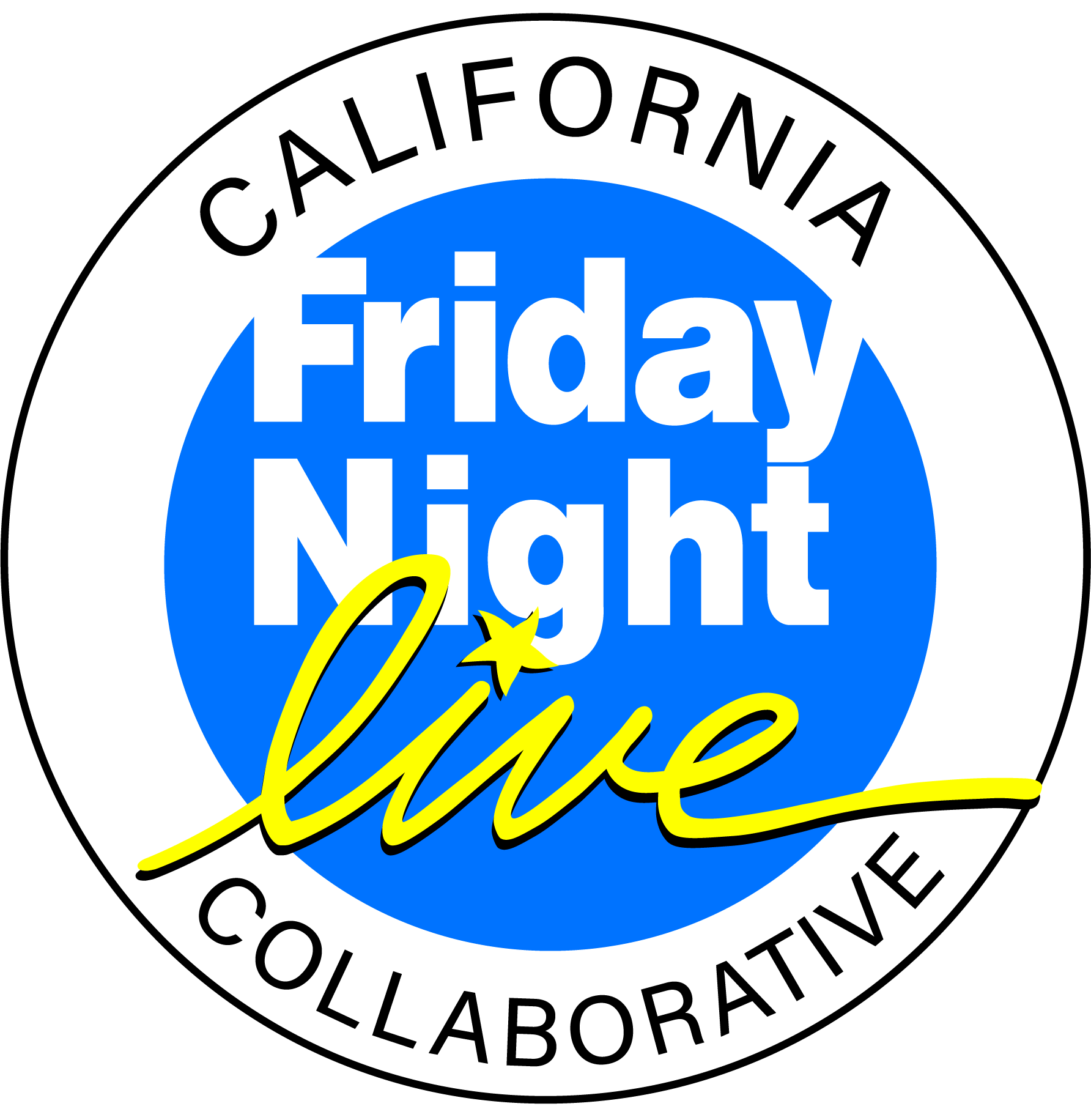California Friday Night Live Collaborative blue & yellow logo