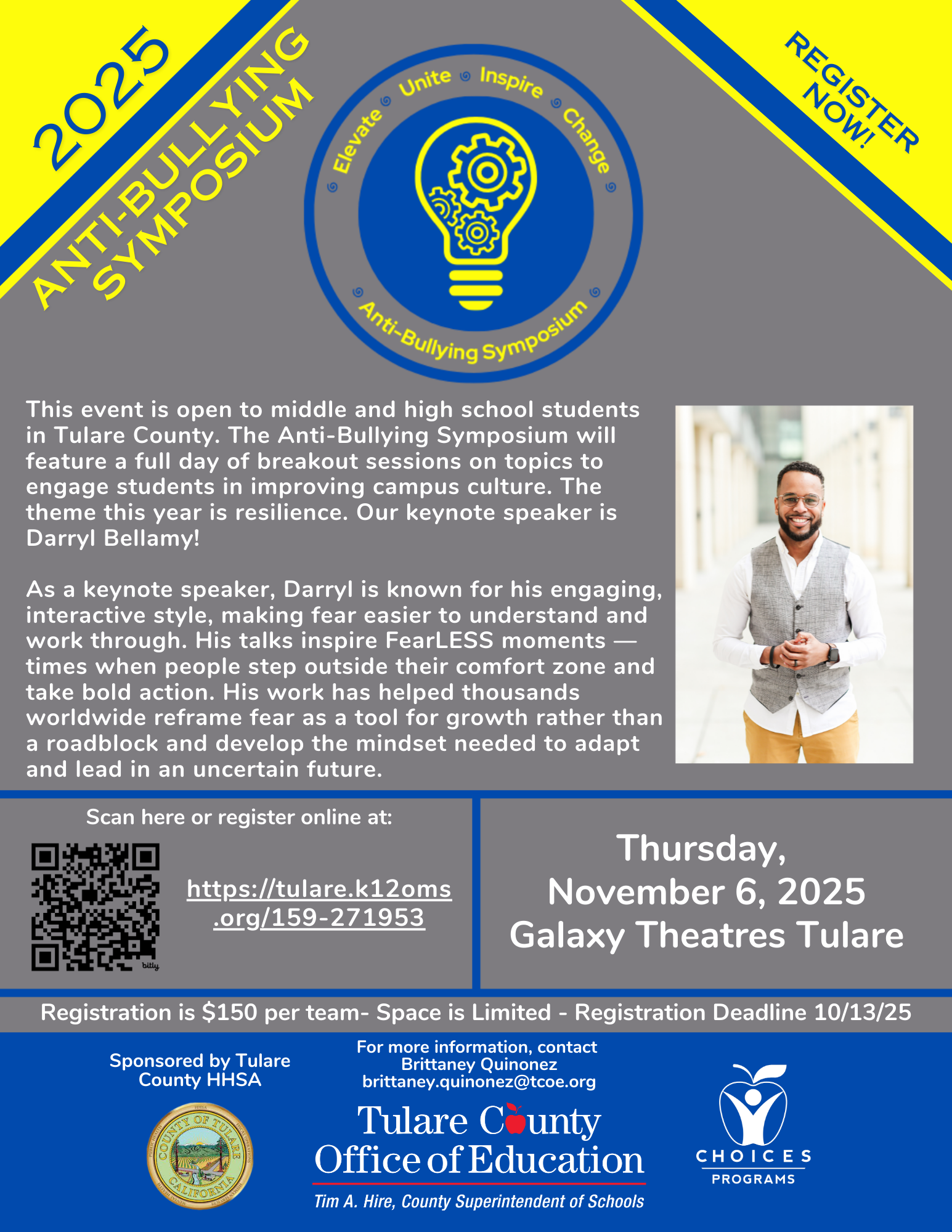 Anti-Bullying event flyer