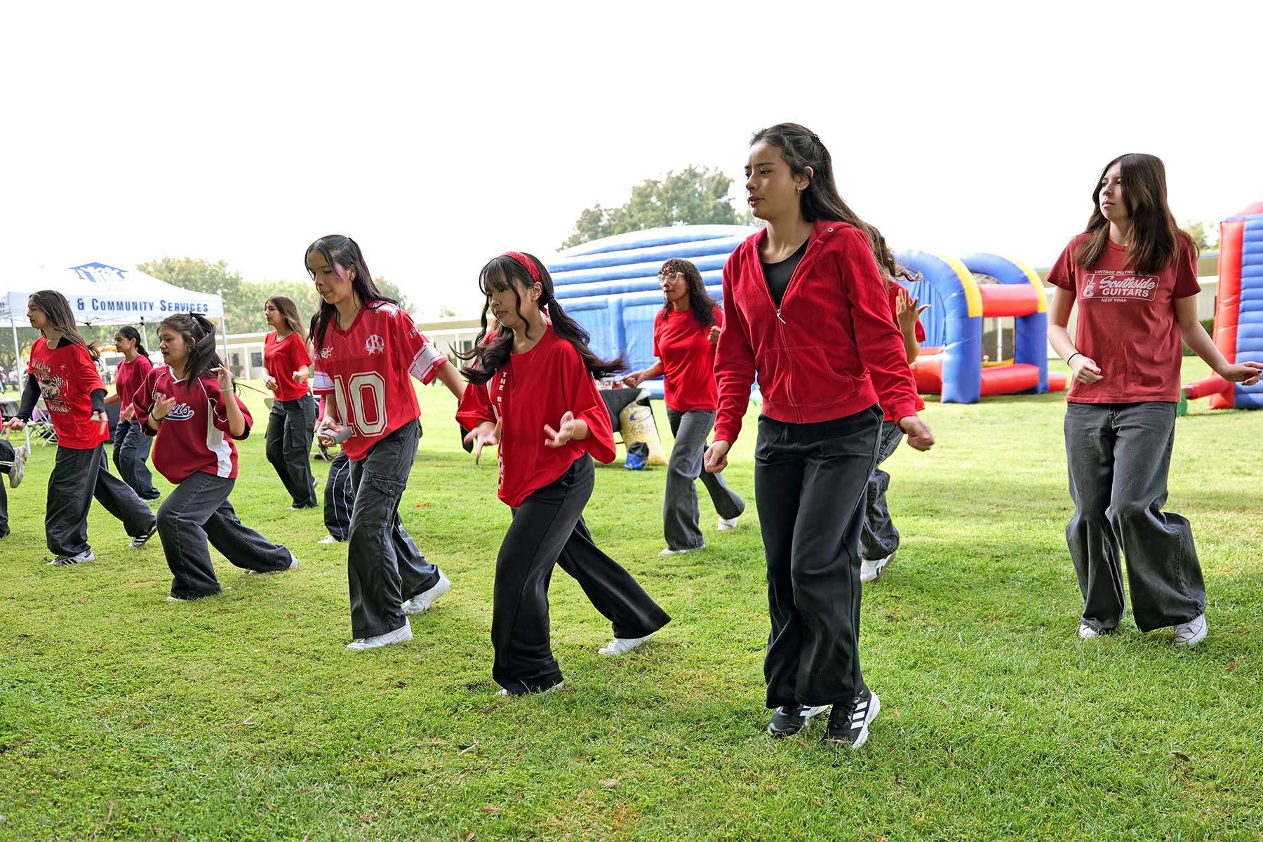 Students dancing at Red Ribbon Celebration.
