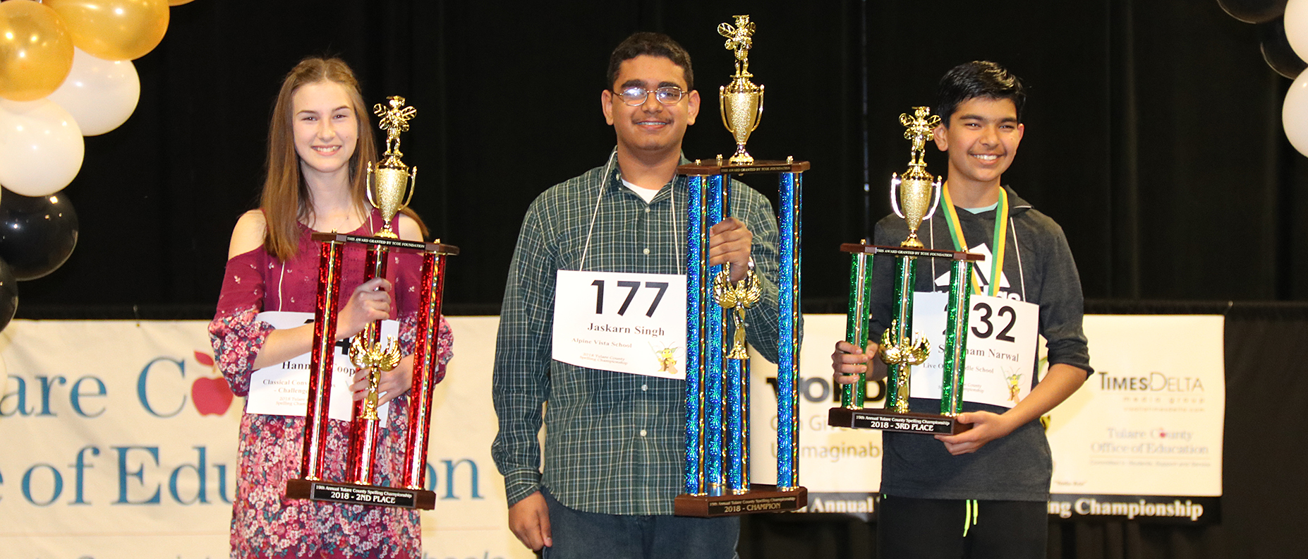 2018 Tulare County Spelling Champions