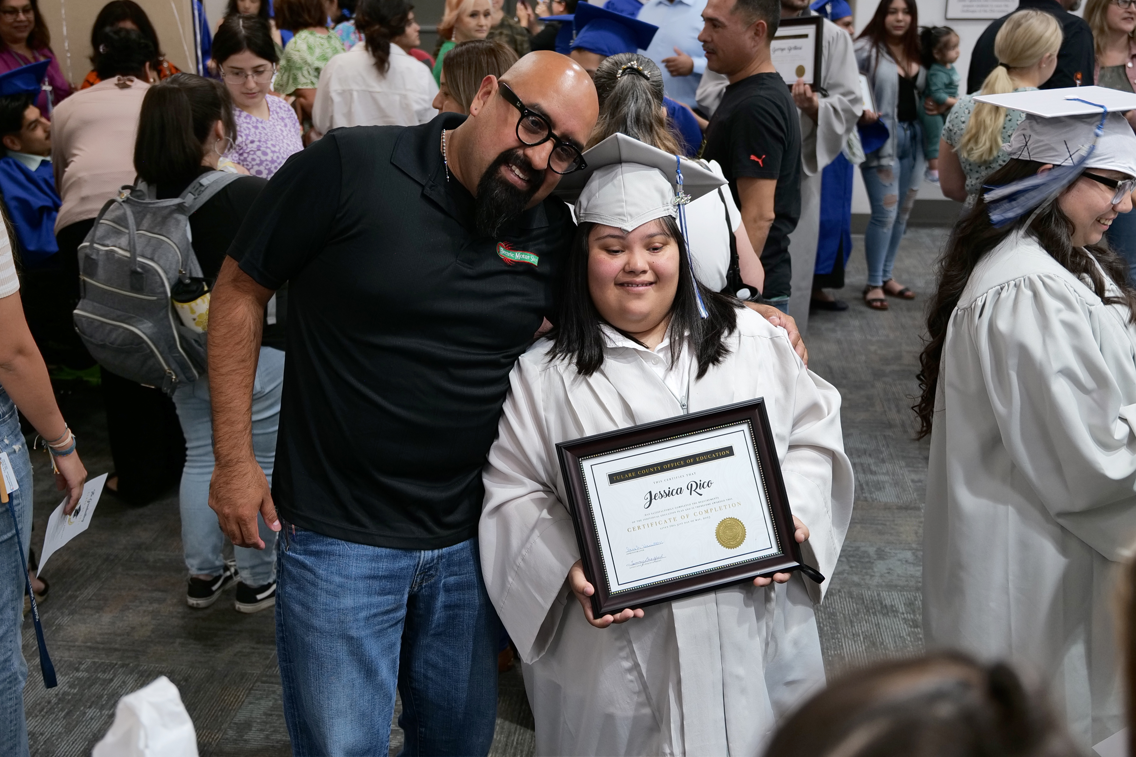 Graduate and family