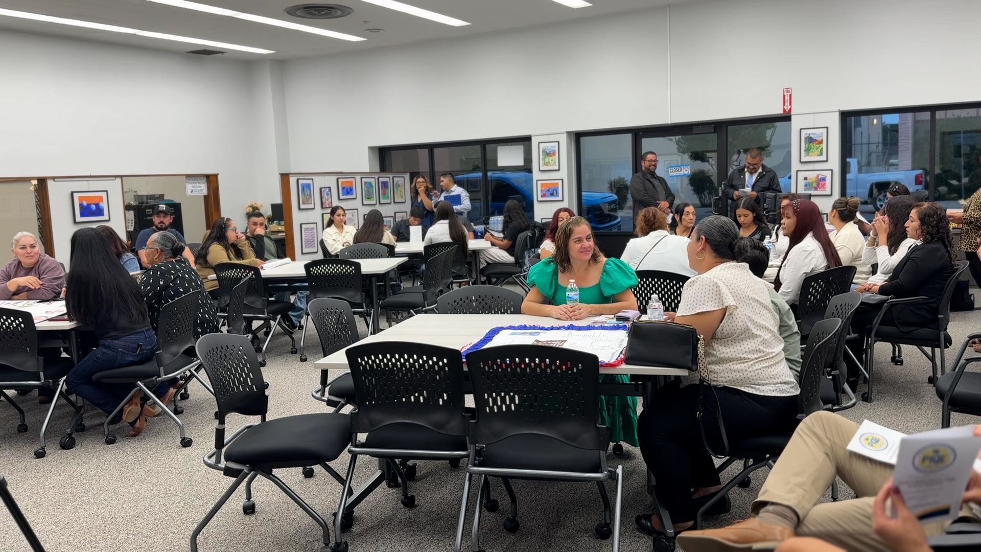 Parents at Tulare PIQE training Tulare Joint Union High School District Community School