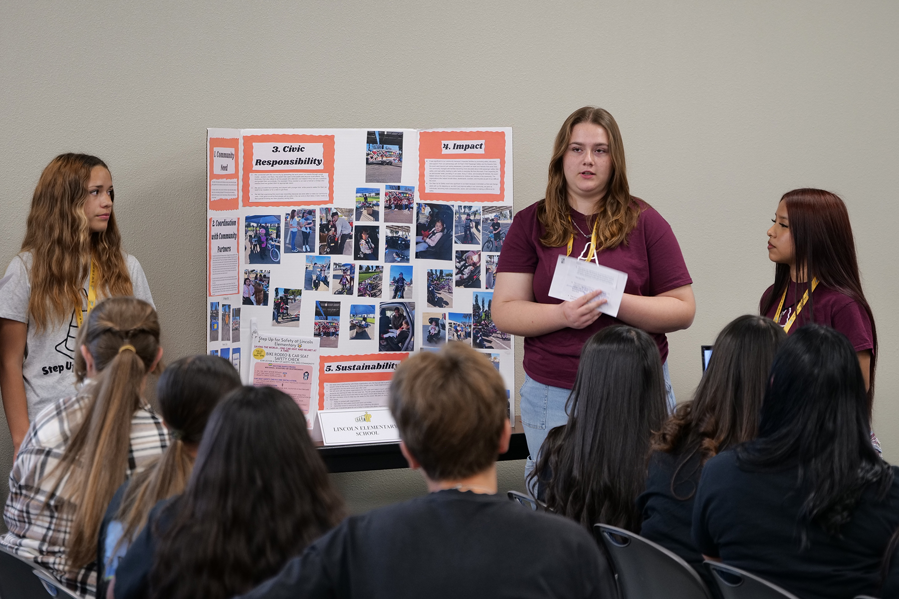 Students present at Step Up