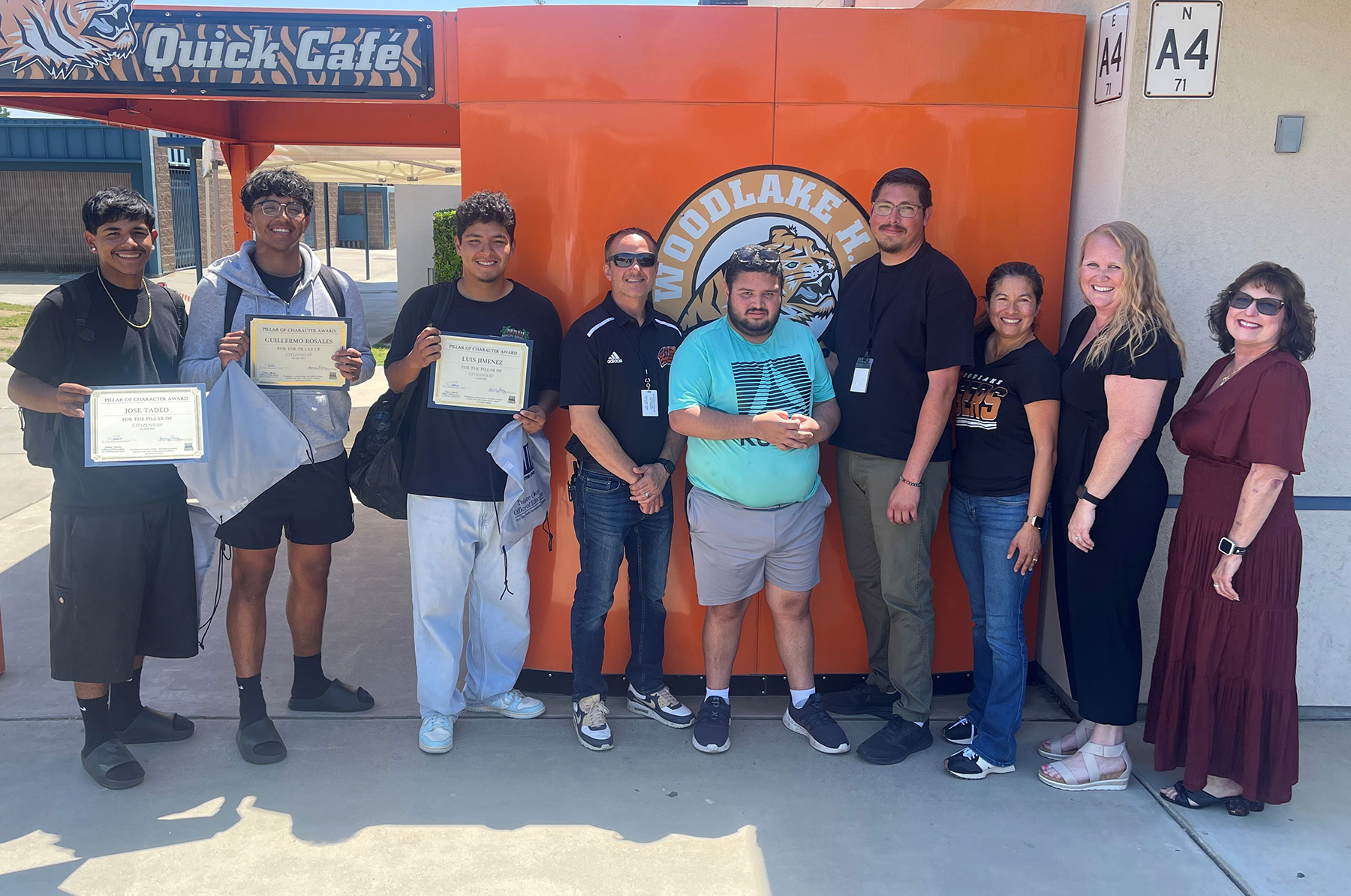 Woodlake High School students and educators