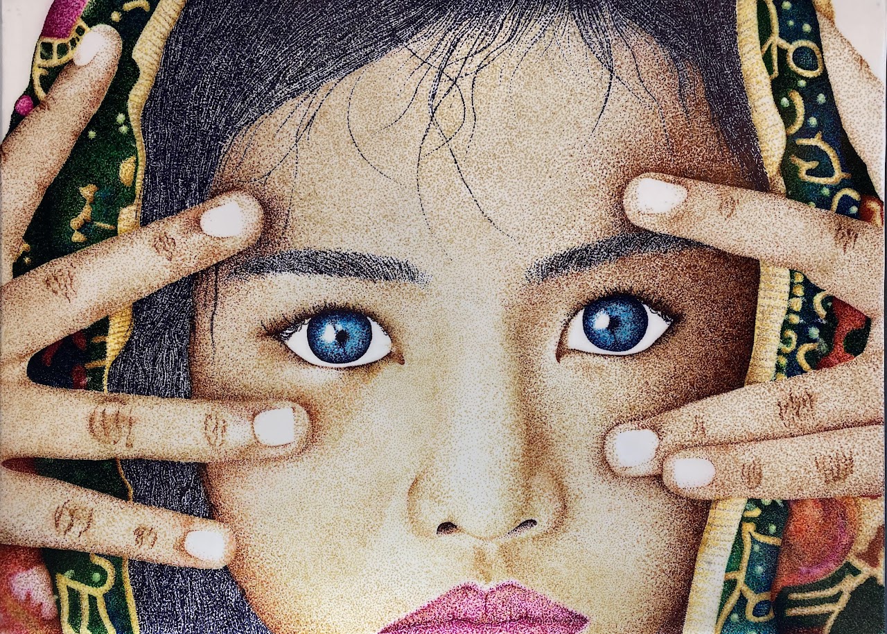 Pointillism Girl -Tyler Stout - Central Valley Christian School