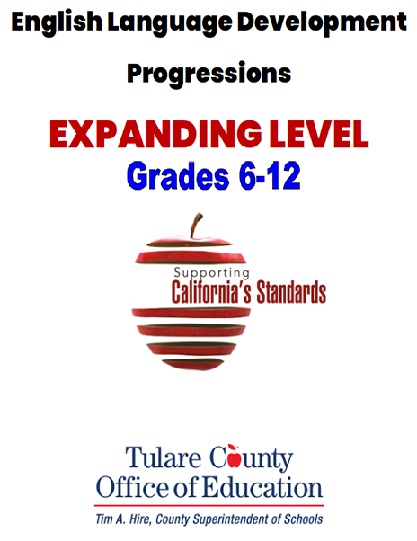 English Language Development Progressions Expanding Level Grades 6-12