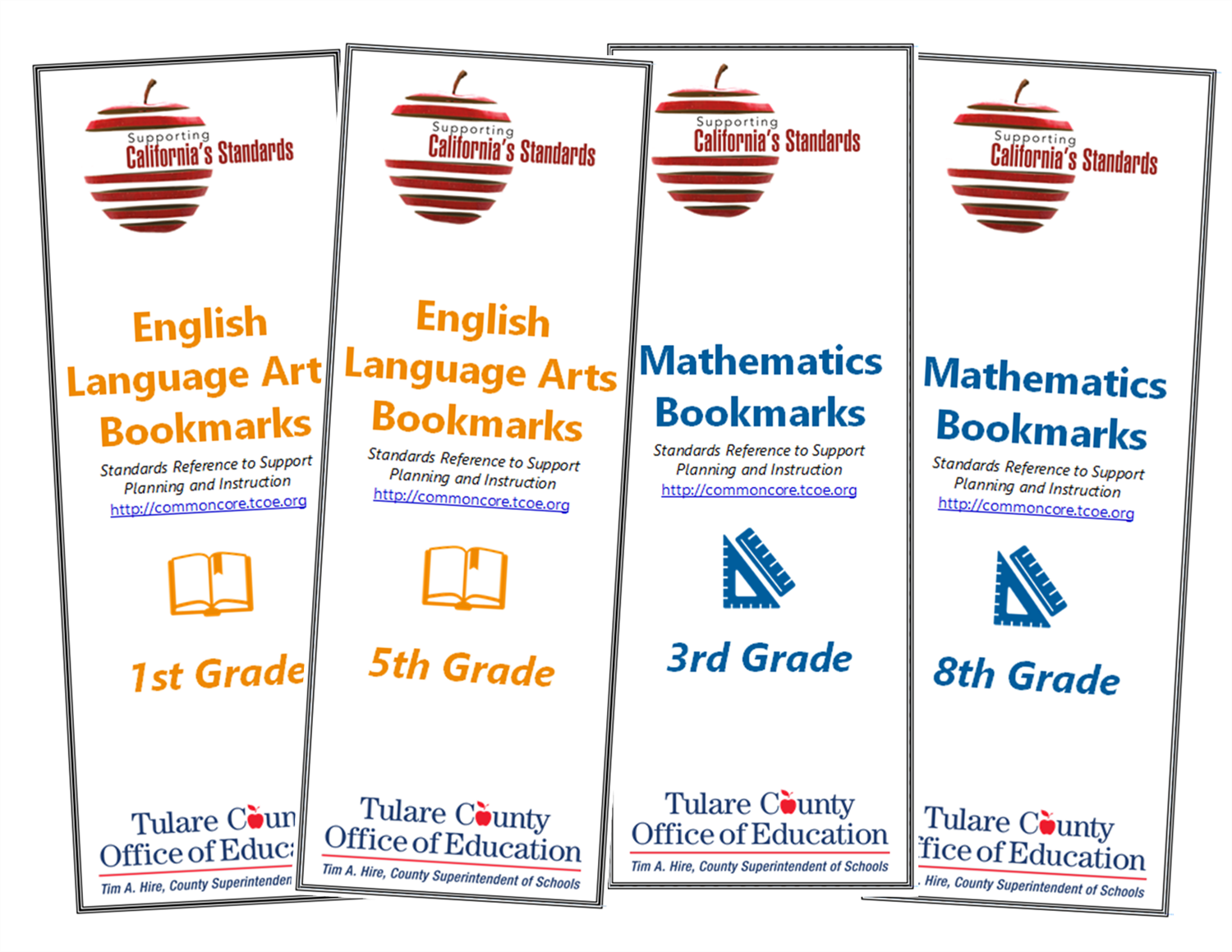 California Standards bookmarks