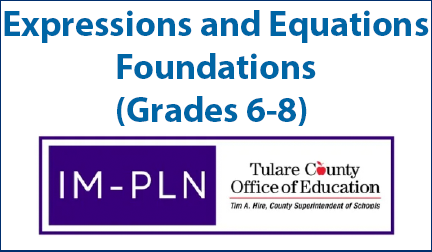 Expressions and Equations Foundations (Grades 6-8)