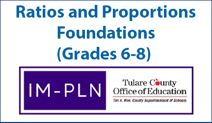 Ratios and Proportions Foundations (Grades 6-8)