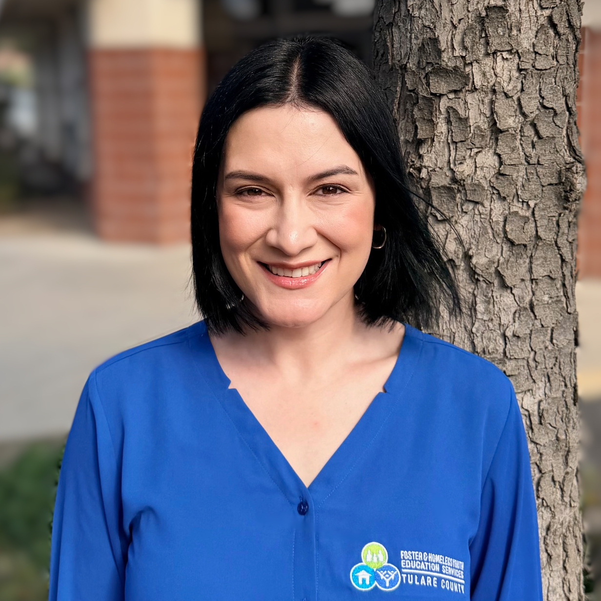 JACLYN female fhys staff member wearing a blue blouse
