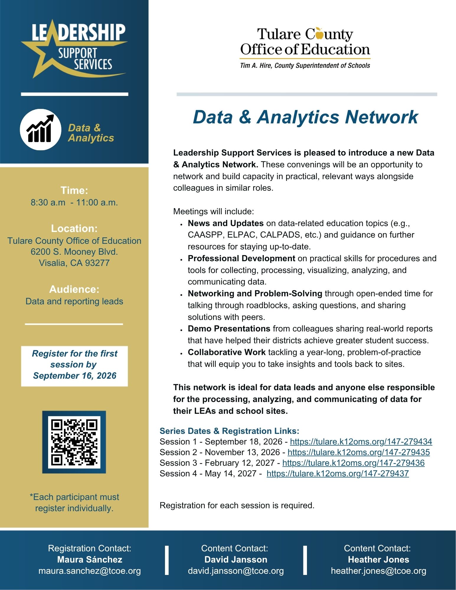 data flyer gold white blue