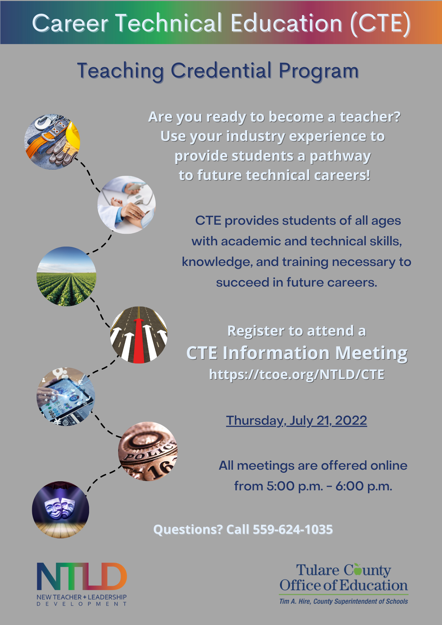 Career Technical Education Credential Information Meeting Flyer
