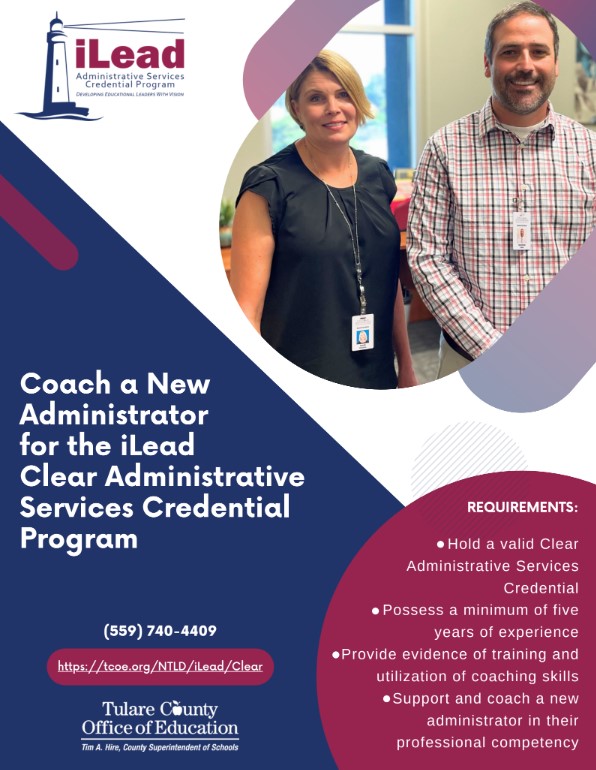Become a coach with the iLead Administrative Services Credential Program