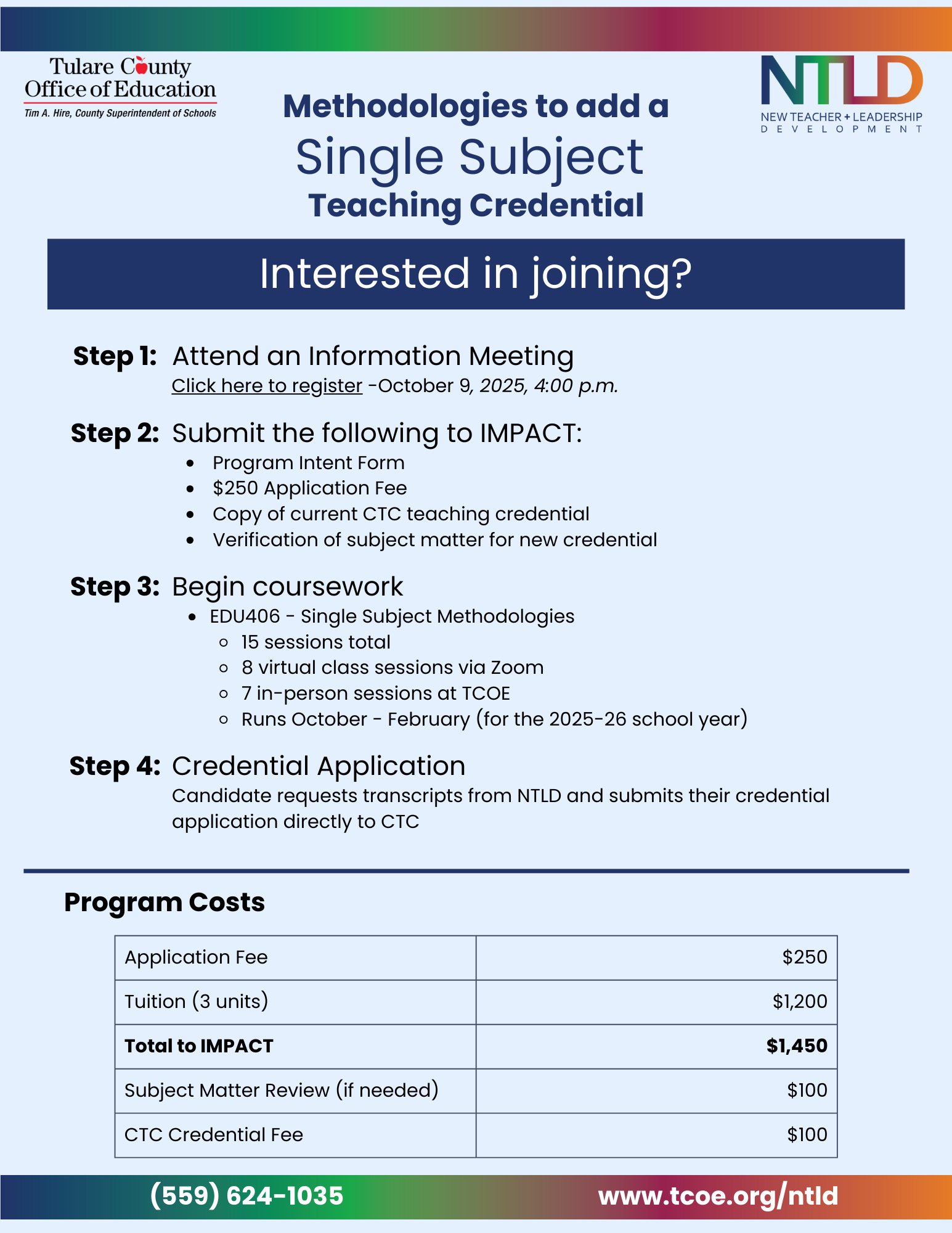Steps to joining